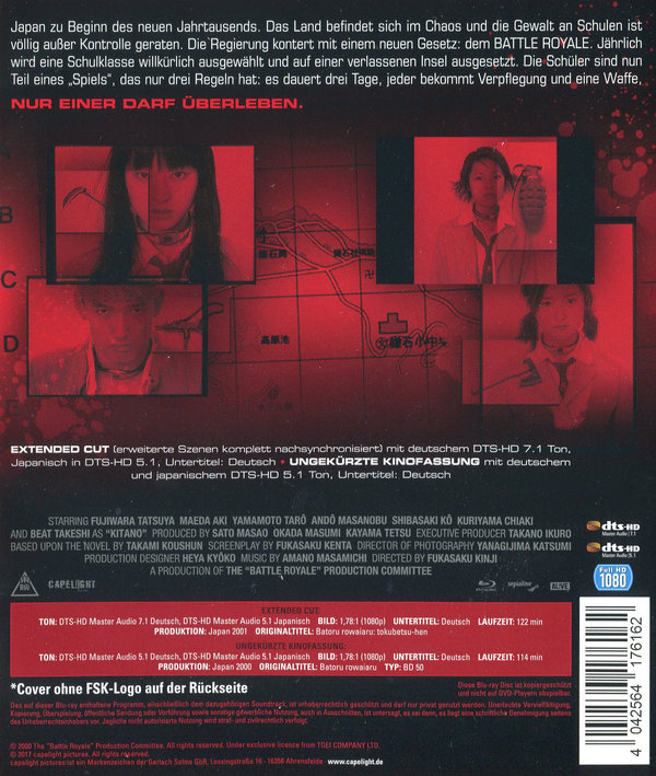 Battle Royale - Uncut Extended Cut (blu-ray)