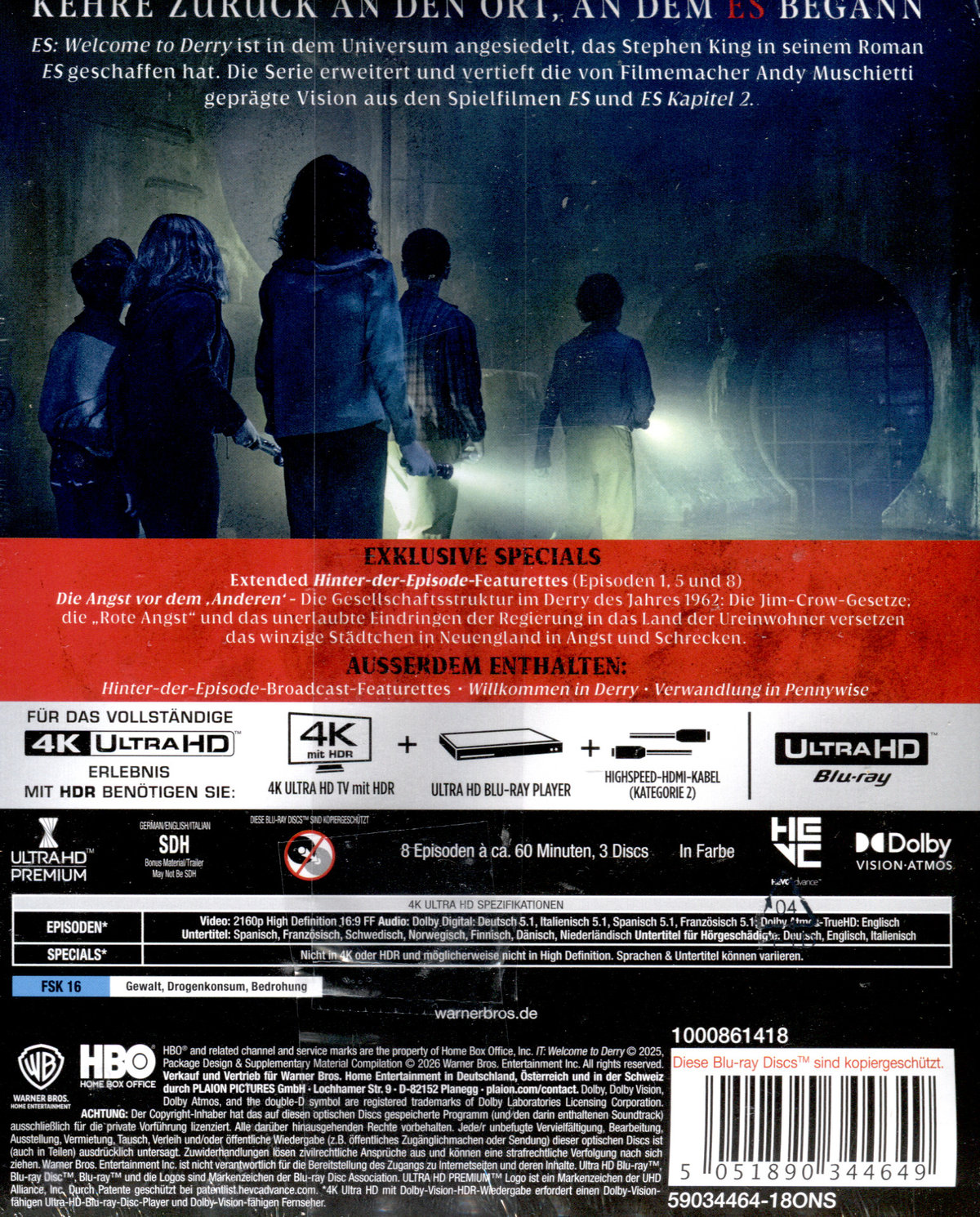 ES: Welcome to Derry - Limited Steelbook  (3 4K Ultra HDs)