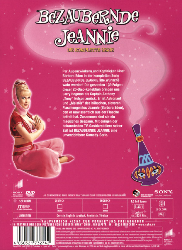 Bezaubernde Jeannie - Die komplette Serie  [20 DVDs]  (DVD)
