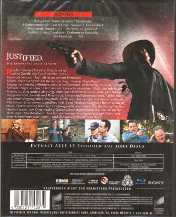 Justified - Die komplette erste Season (blu-ray)