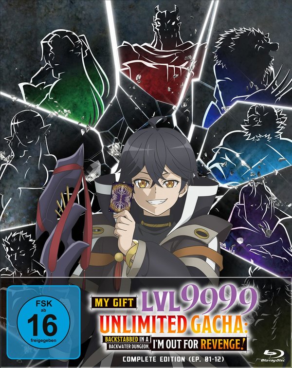 My Gift Lvl 9999 Unlimited Gacha: Backstabbed in a Backwater Dungeon, I’m Out for Revenge!  [2 BRs]  (Blu-ray Disc)