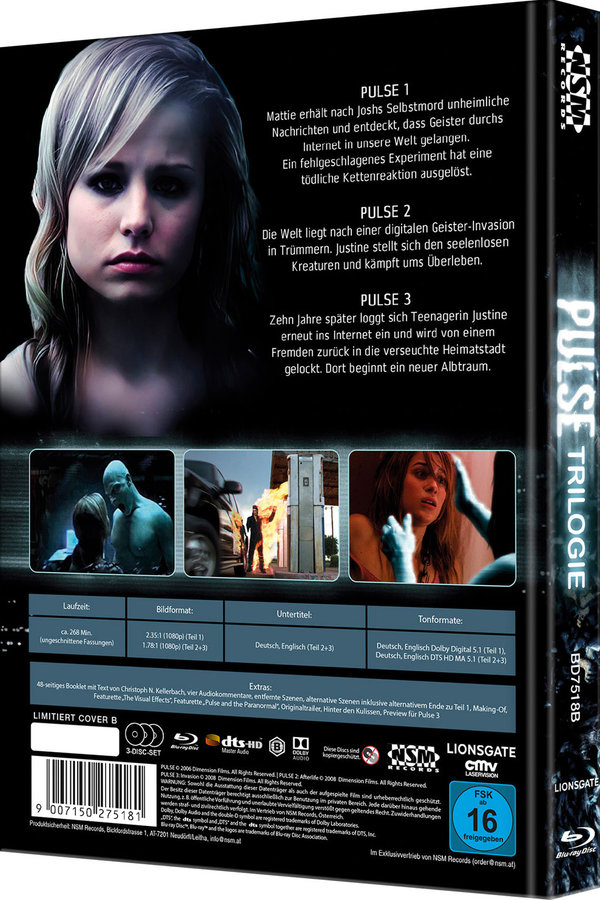 Pulse Trilogie - Uncut Mediabook Edition  (blu-ray) (B)