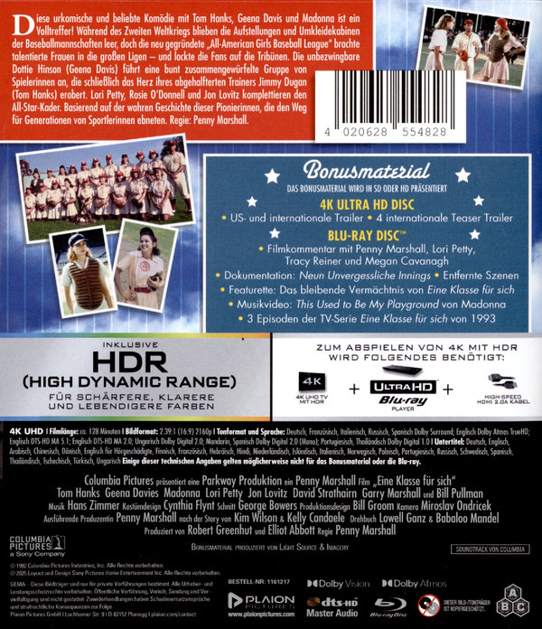 Eine Klasse für sich  (4K Ultra HD+Blu-ray) 