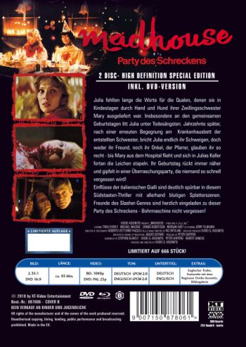 Madhouse - Party des Schreckens - Uncut Mediabook Edition (DVD+blu-ray) (B)