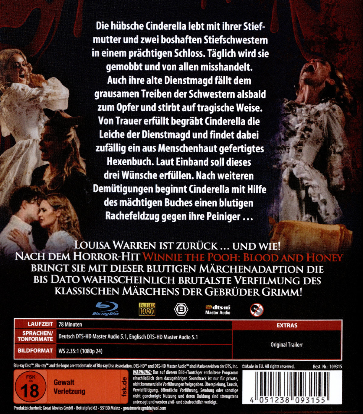 Cinderella's Curse - Eine blutrote Nacht - Gekürzte Fassung  (Blu-ray Disc)