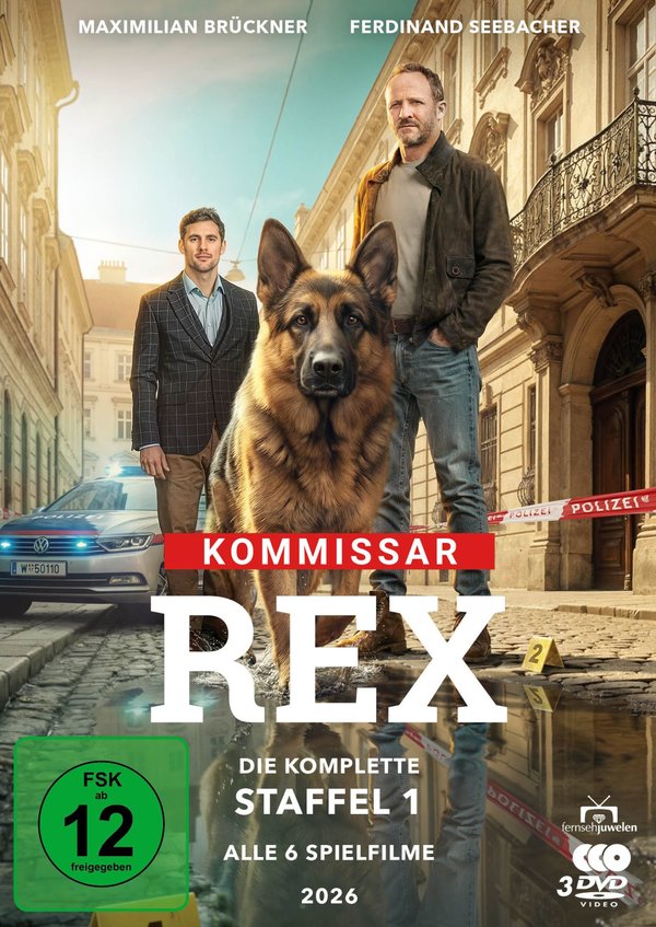 Kommissar Rex (2026) - Die komplette 1. Staffel  [3 DVDs]  (DVD)
