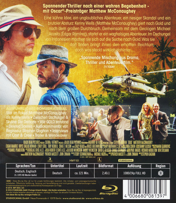 Gold - Gier hat eine neue Farbe  (Blu-ray Disc)