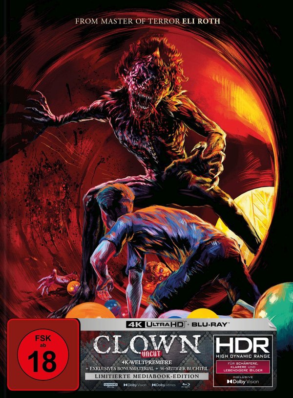 Clown - Uncut Mediabook Edition  (4K Ultra HD+blu-ray) (B)