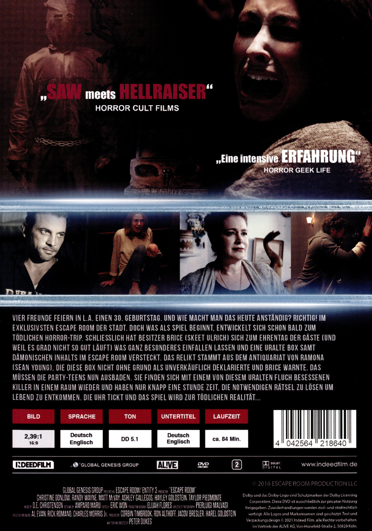 Escape Room - Tödliche Spiele - Uncut Edition Escape Room - Tödliche Spiele - Uncut Edition