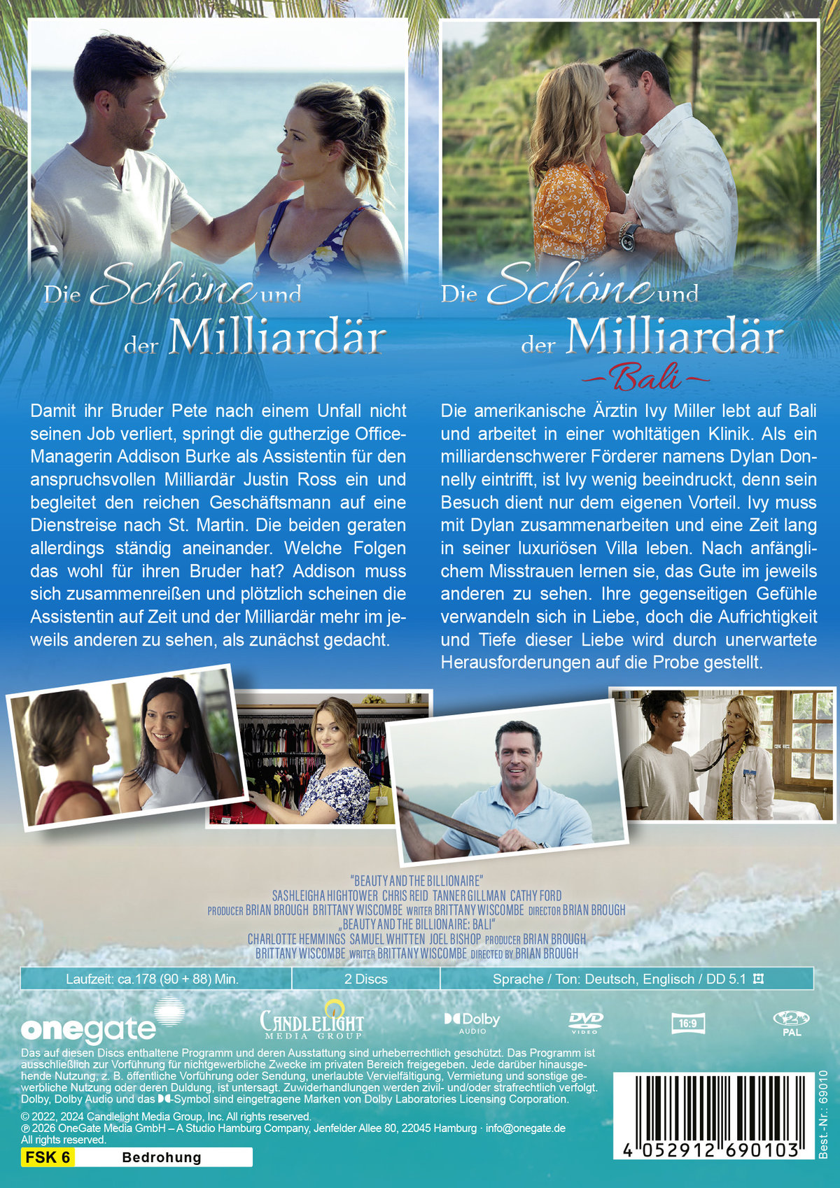 Double Feature: Die Schöne und der Milliardär / Die Schöne und der Milliardär: Bali  [2 DVDs]  (DVD)
