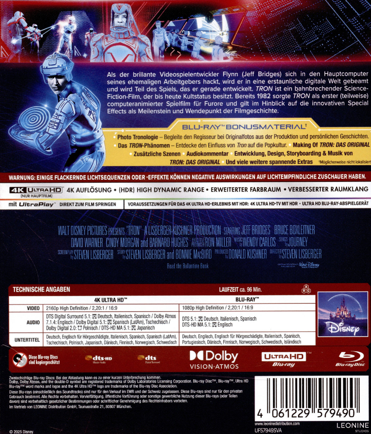 TRON  (4K Ultra HD) (+ Blu-ray)
