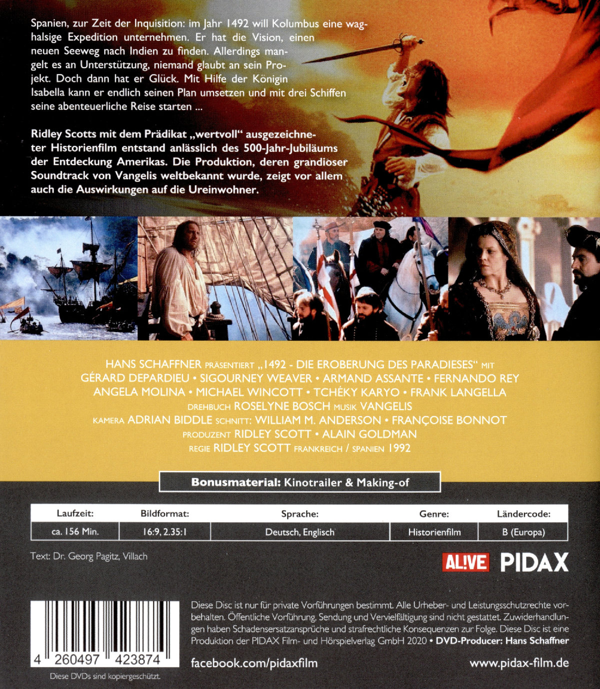 1492 - Die Eroberung des Paradieses (blu-ray)