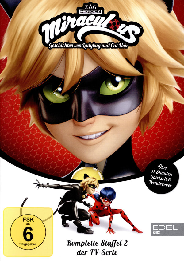 Miraculous - Geschichten von Ladybug und Cat Noir - Staffelbox 2  [3 DVDs]  (DVD)