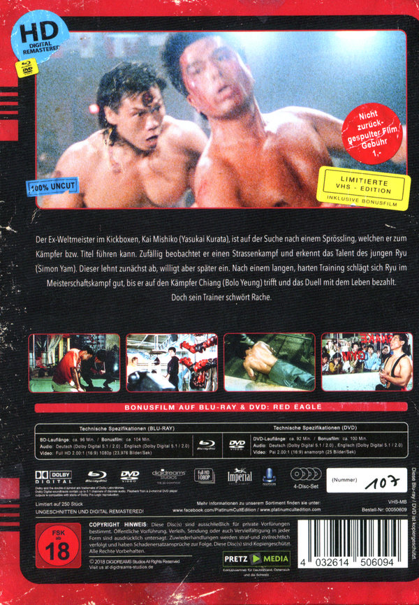 Bloodfight - VHS Design Edition - Uncut Mediabook Edition (DVD+blu-ray)