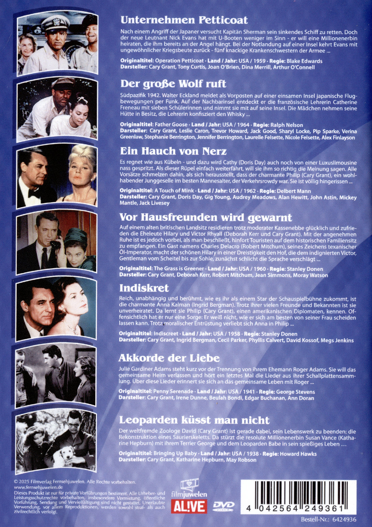 Cary Grant Box (Neuauflage)  [6 DVDs]  (DVD)