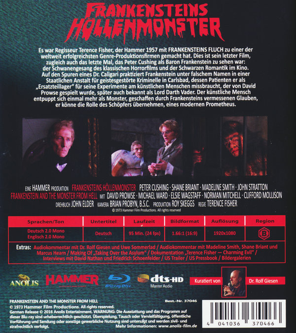 Frankensteins Höllenmonster - Uncut Edition (blu-ray)