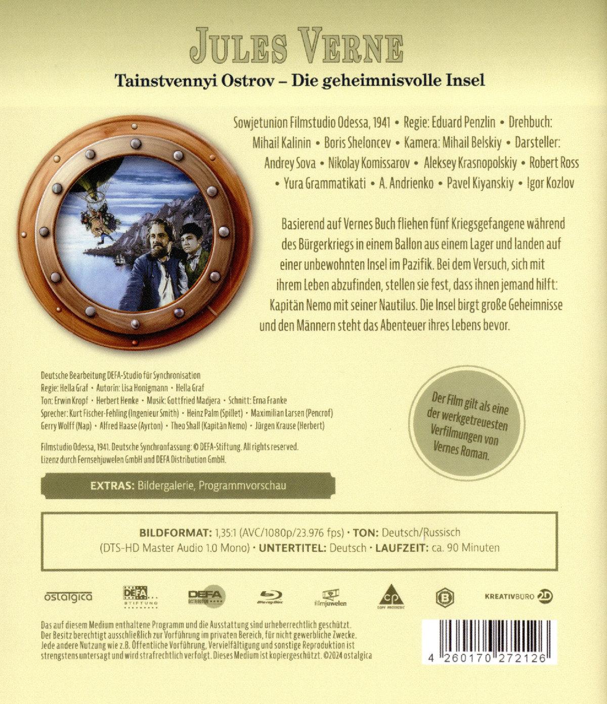 Die geheimnisvolle Insel (1941) - Limited Edition  (Blu-ray Disc)