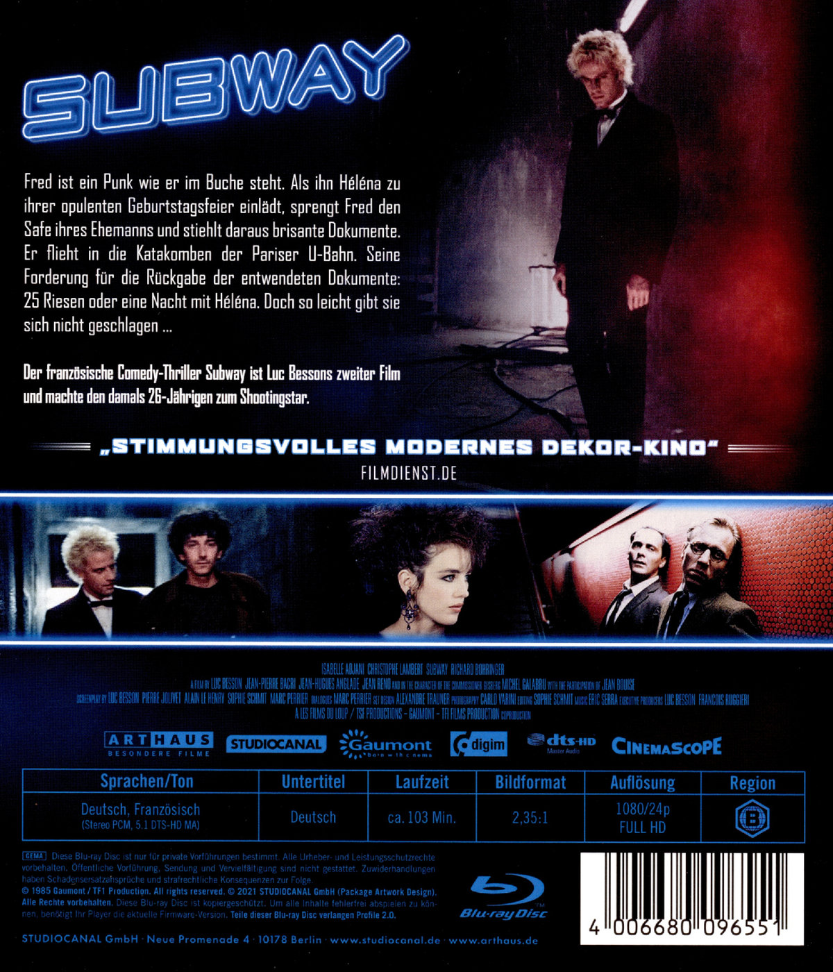Subway (blu-ray)