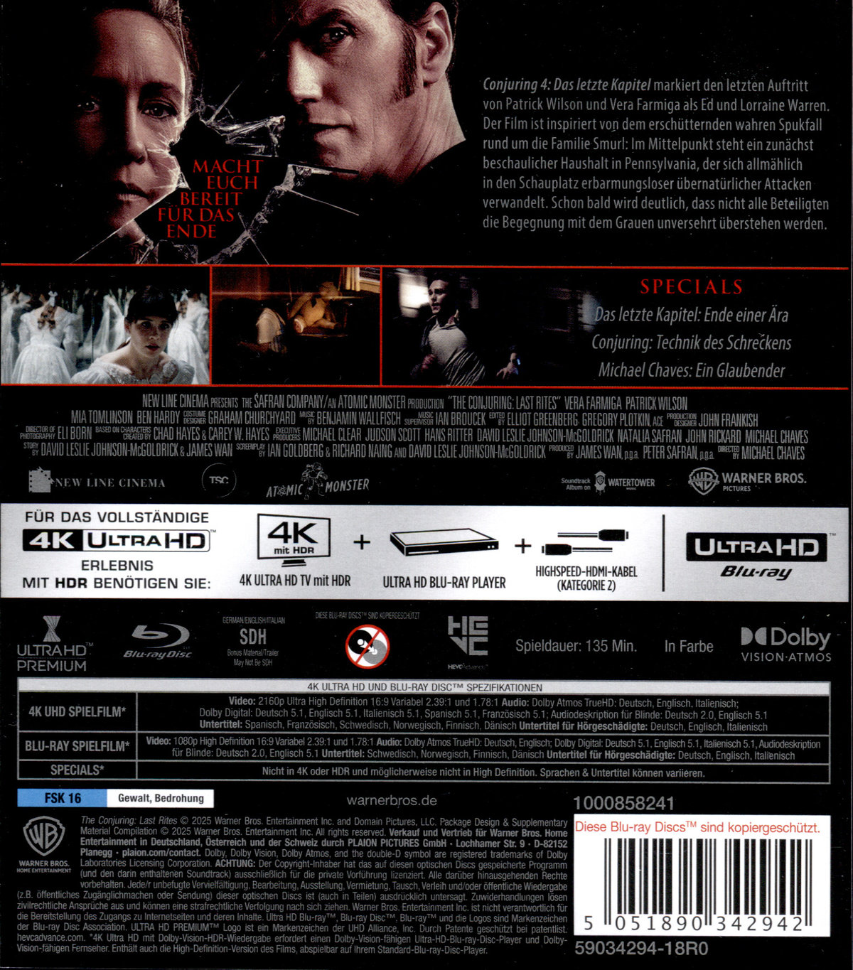 The Conjuring 4: Das letzte Kapitel  (4K Ultra HD+Blu-ray)