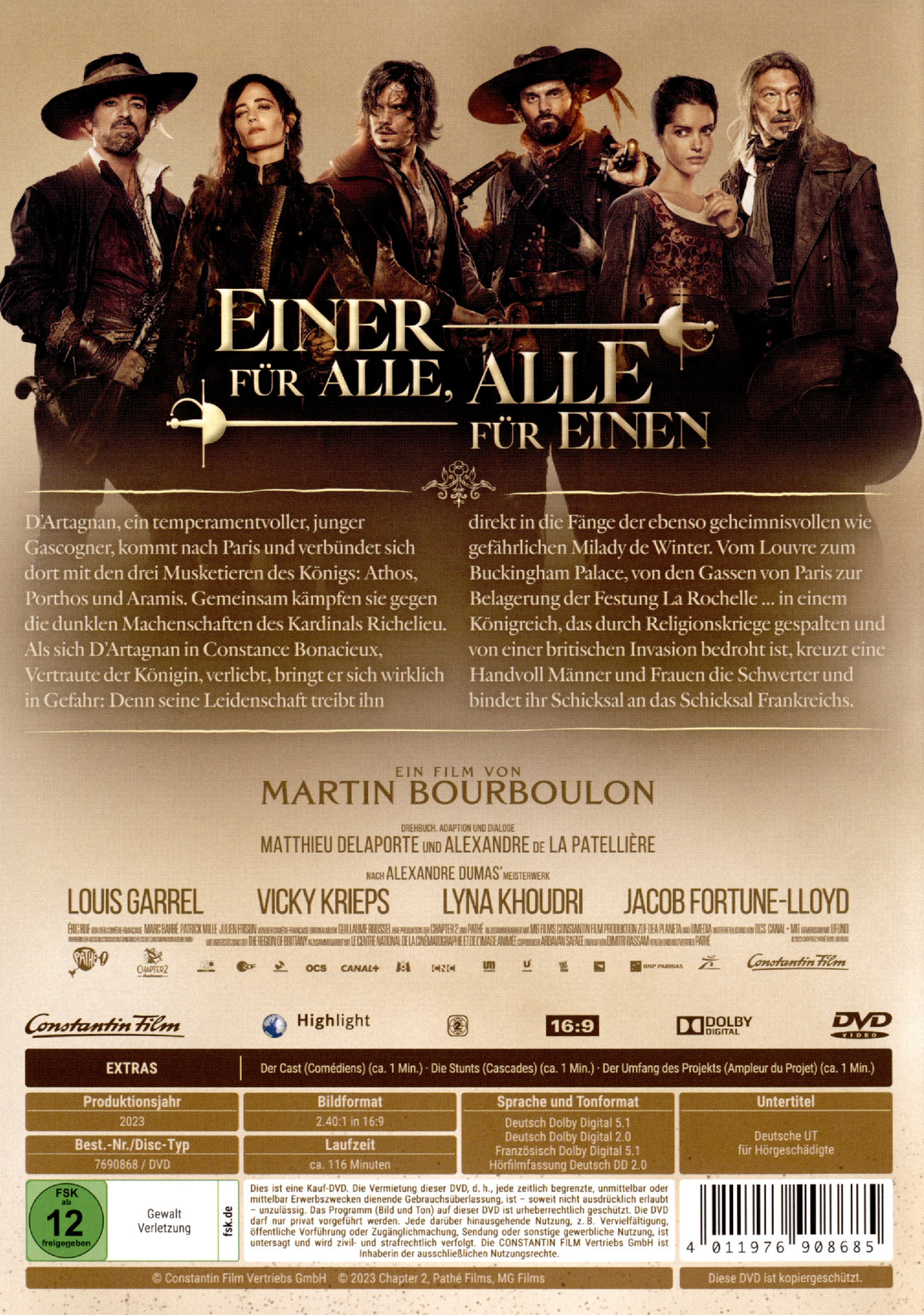 Die Drei Musketiere - D'Artagnan  (DVD)