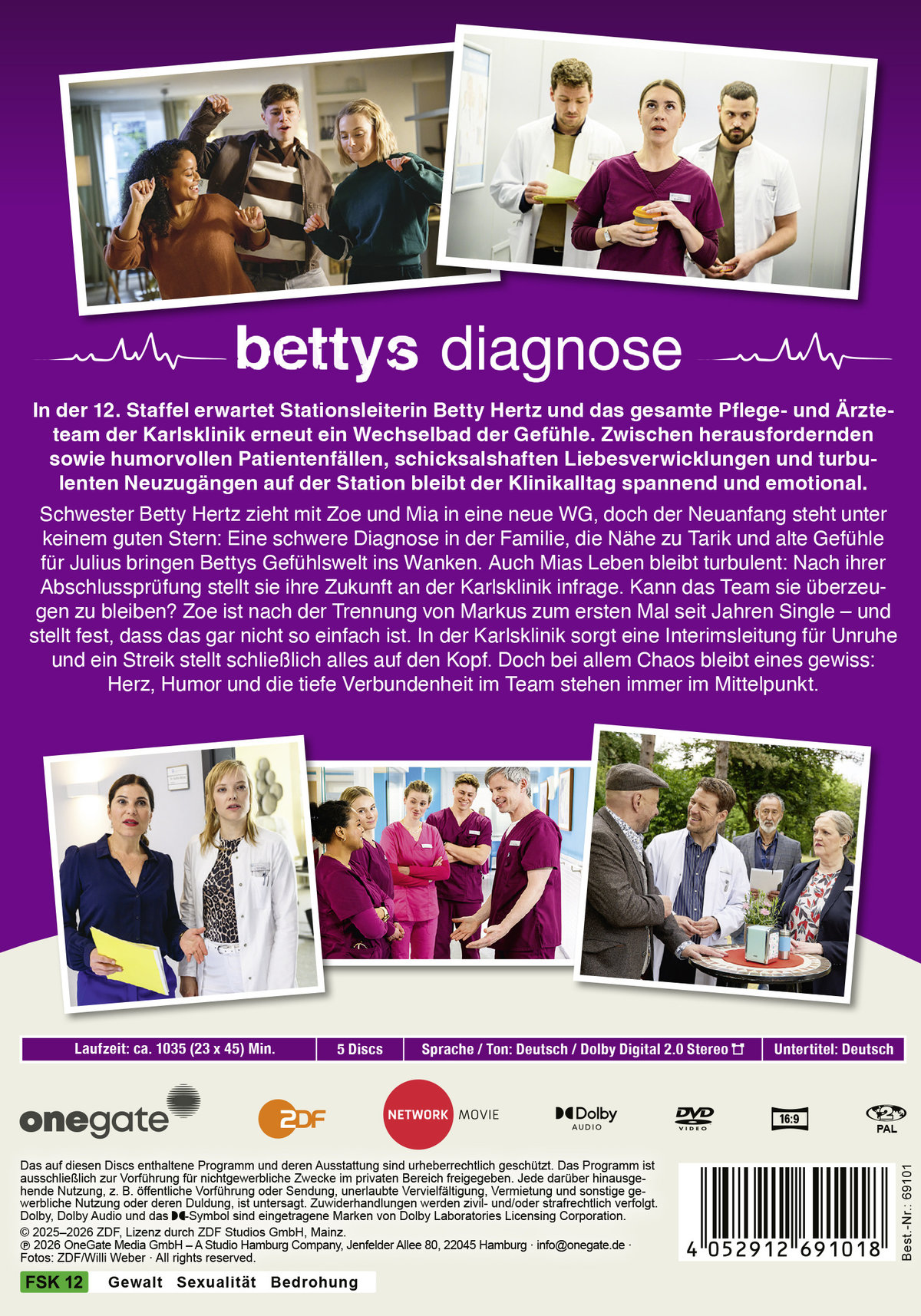 Bettys Diagnose Staffel 12  [5 DVD]  (DVD)