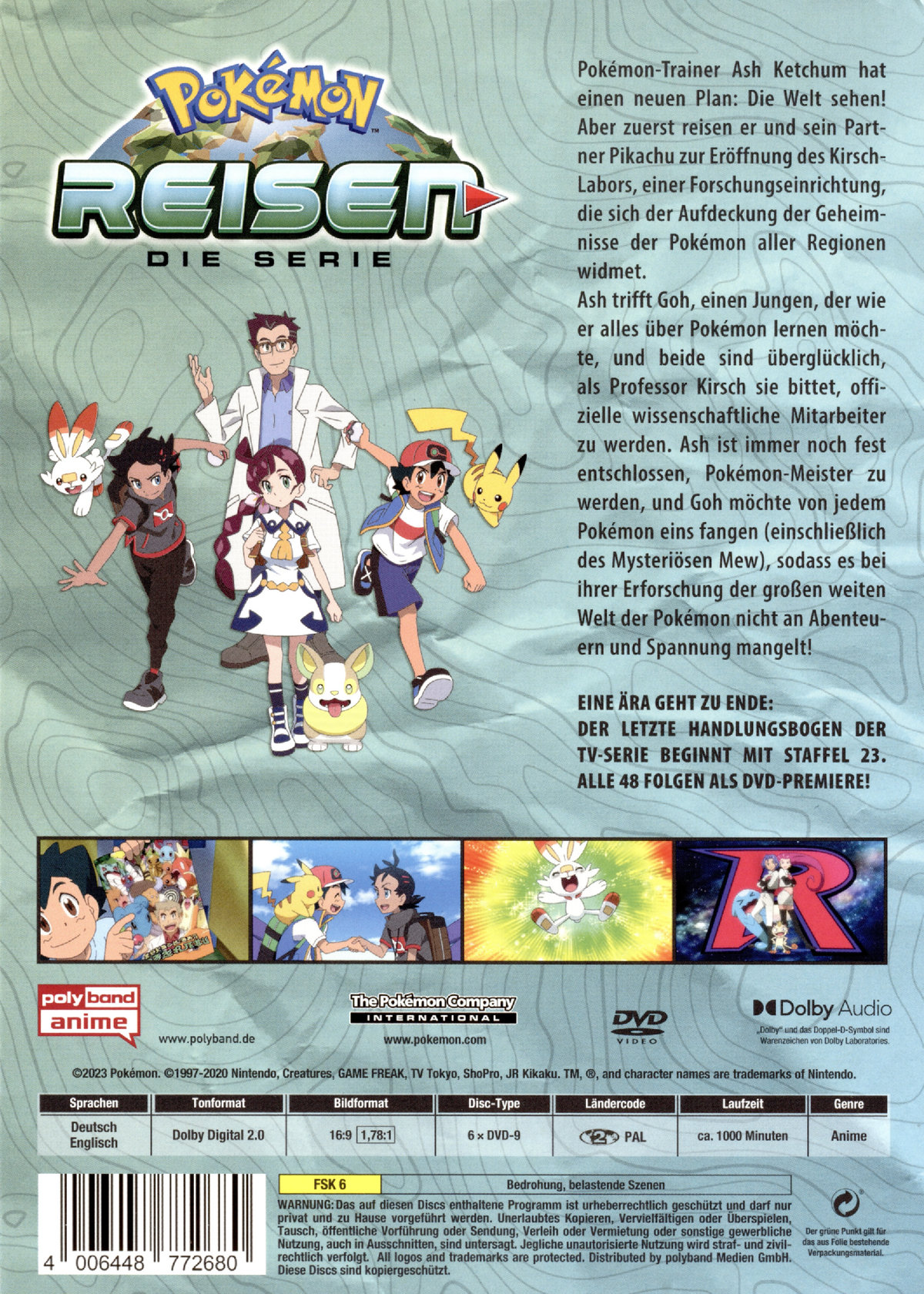 Pokémon Reisen - Die Serie: Staffel 23  [6 DVDs]  (DVD)
