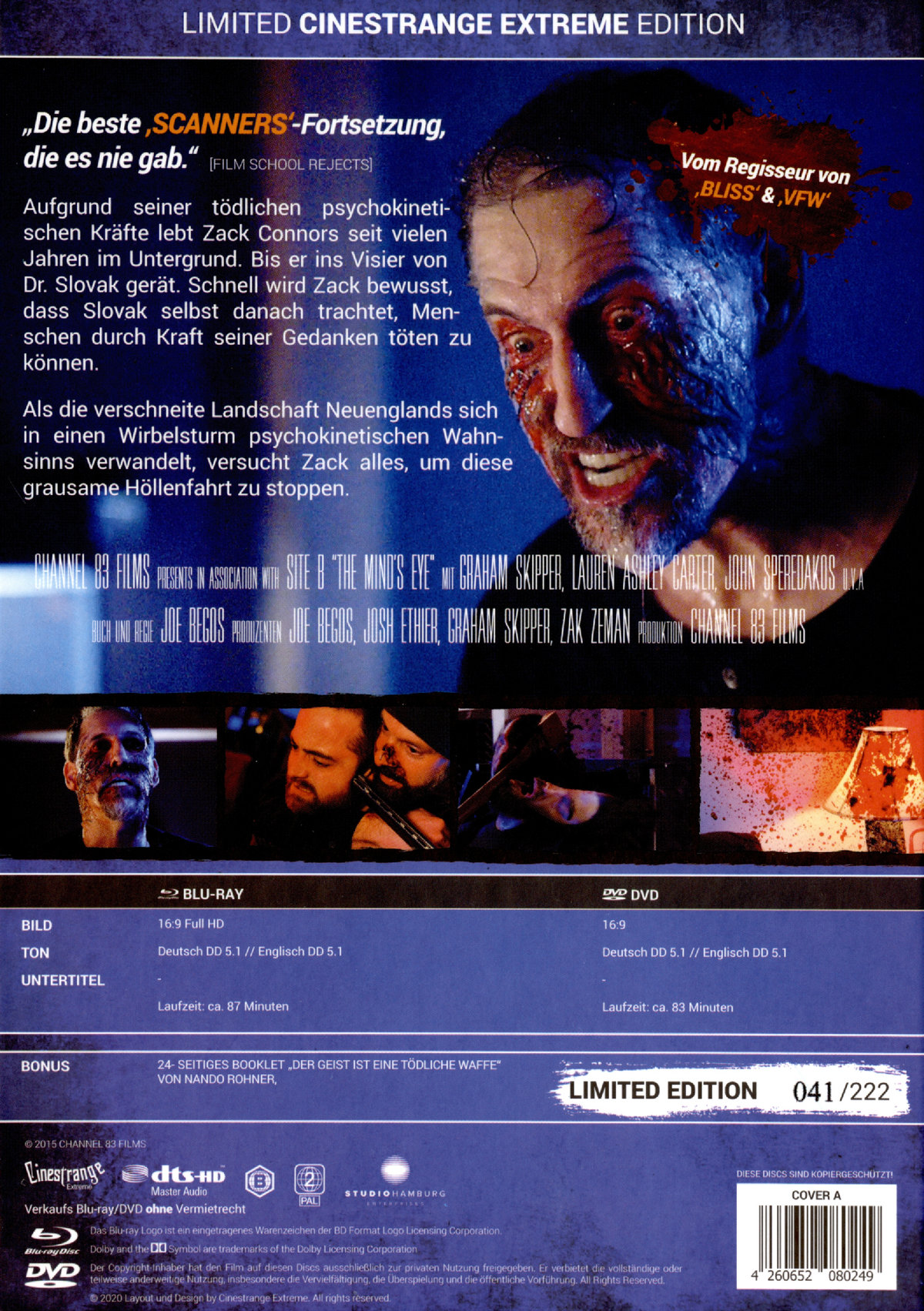 Mind's Eye, The - Uncut Mediabook Edition (DVD+blu-ray) (A)