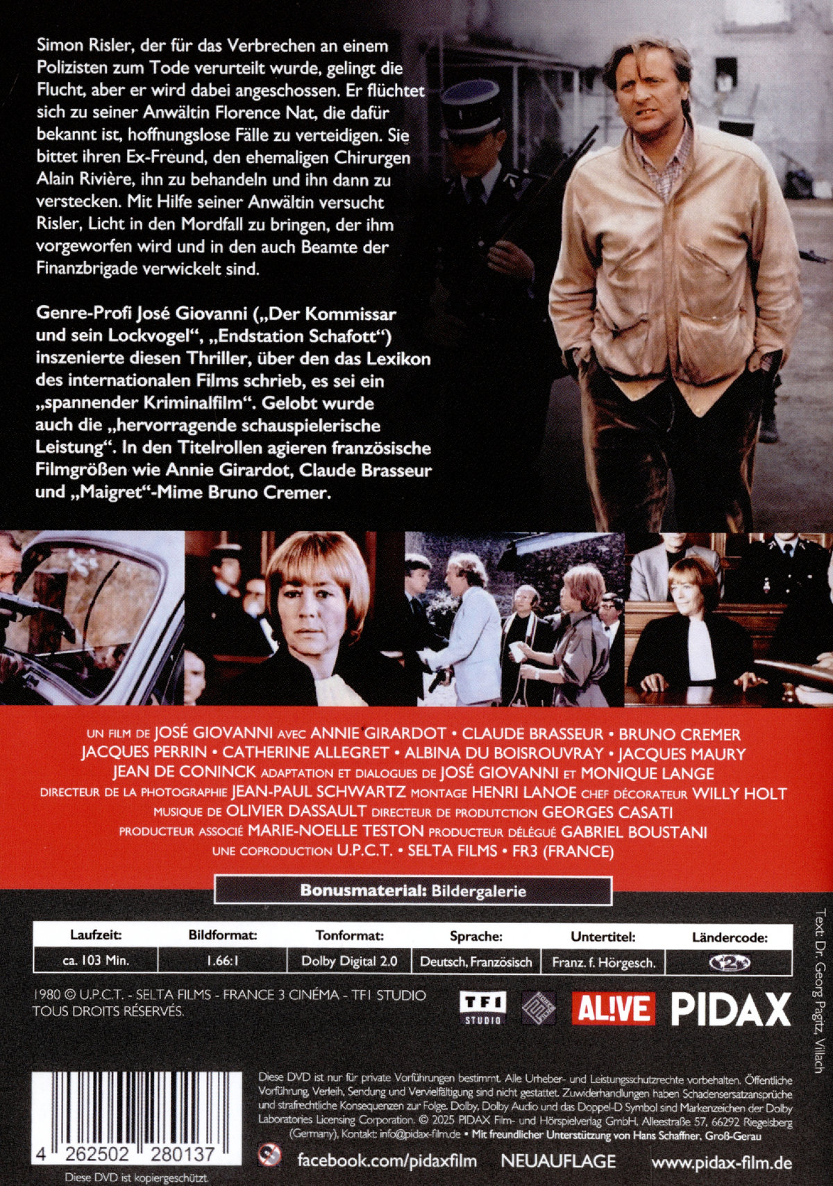 Verdammt zum Schafott (Eine schwarze Robe für den Mörder) (Une robe noire pour un tueur) / Spannender Kriminalfilm mit Starbesetzung (Pidax Film-Klassiker)  (DVD)