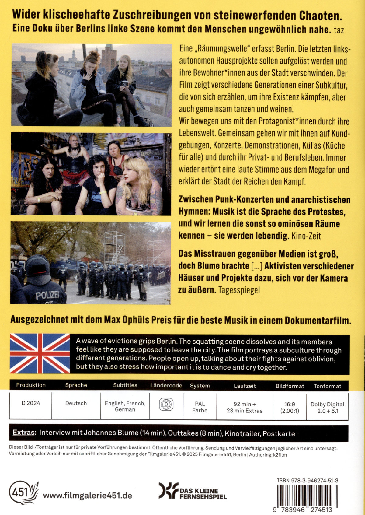Berlin Utopiekadaver  (DVD)
