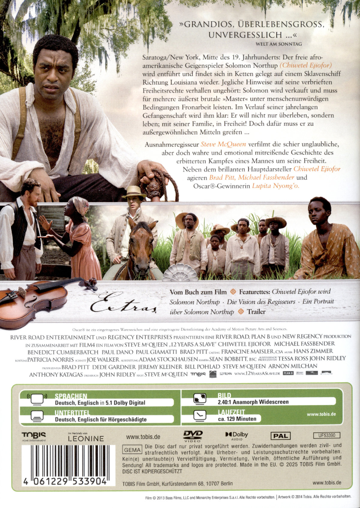 12 Years a Slave  (DVD)