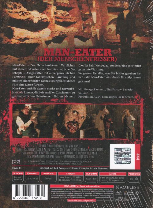 Man Eater - Der Menschenfresser - Uncut Mediabook Edition (4K Ultra HD+blu-ray) (H)