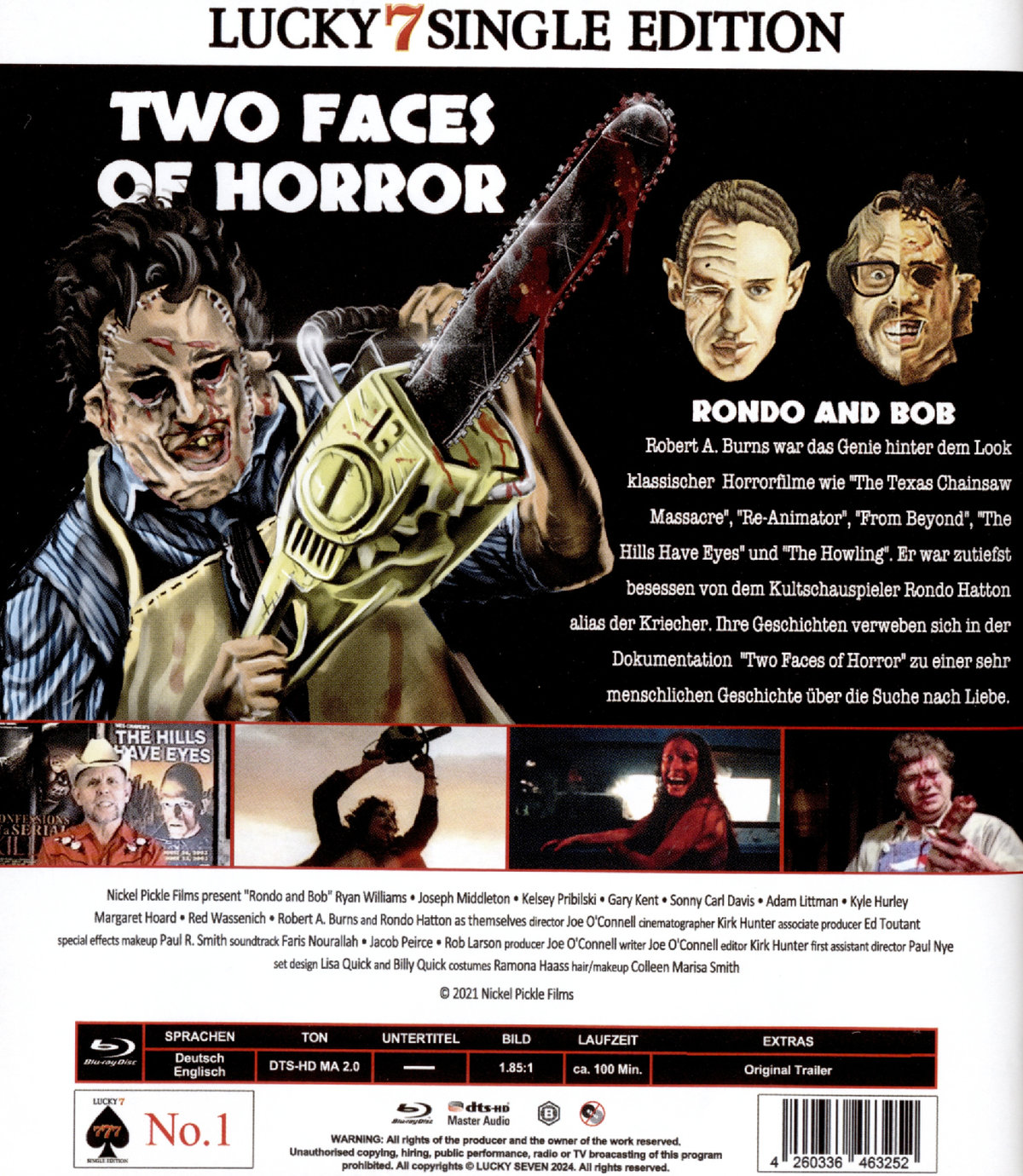 Two Faces of Horror: Rondo Hatton and Robert A. Burns - Uncut Edition  (blu-ray)
