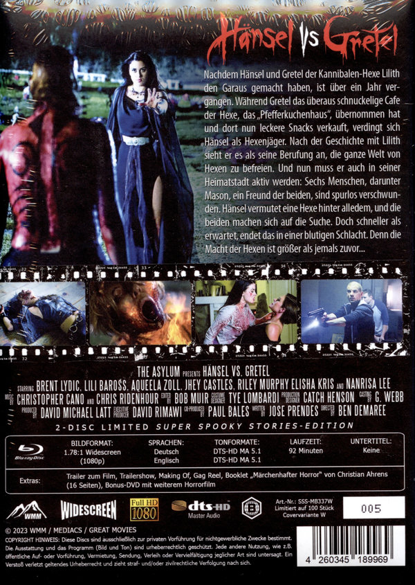 Hänsel Vs. Gretel - Uncut Mediabook Edition  (blu-ray)