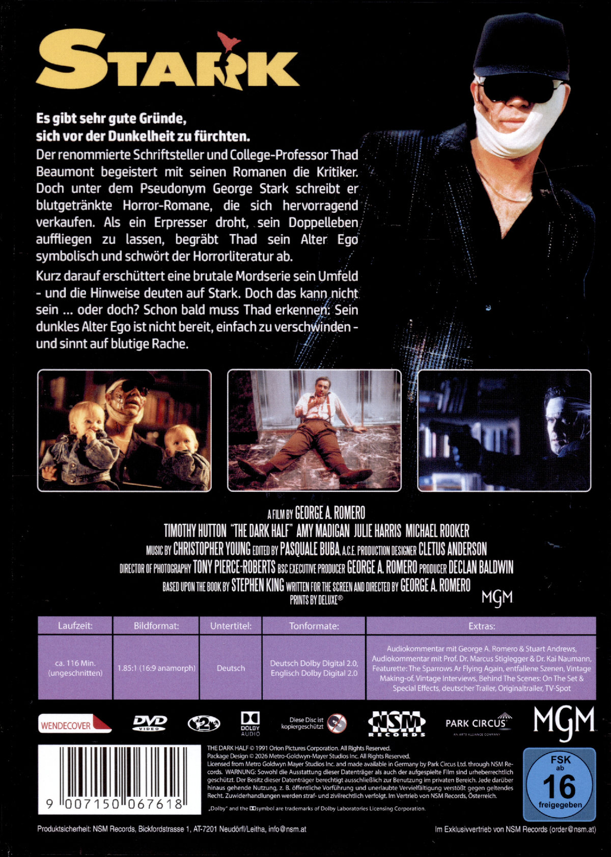 Stephen King's Stark: The Dark Half (uncut)  (DVD)