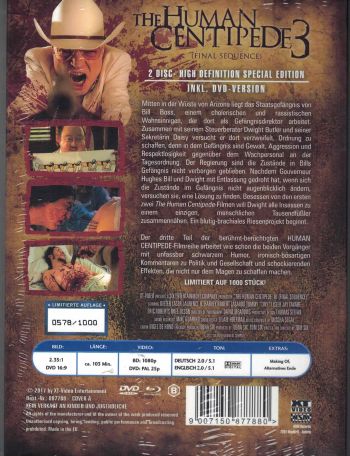 Human Centipede 3, The - Final Sequence - Uncut Mediabook Edition (DVD+blu-ray) (A)