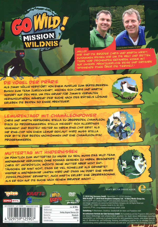 Go Wild! - Mission Wildnis - Folge 27: Lemurenjagd mit Chamäleon-Power - Die DVD zur TV-Serie  (DVD)