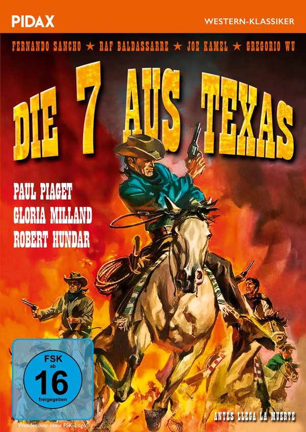 Die 7 aus Texas (Antes llega la muerte) / Aufwändiger Italowestern mit Musik von Kultkomponist Riz Ortolani („Old Shatterhand“) (Pidax Western-Klassiker)  (DVD)