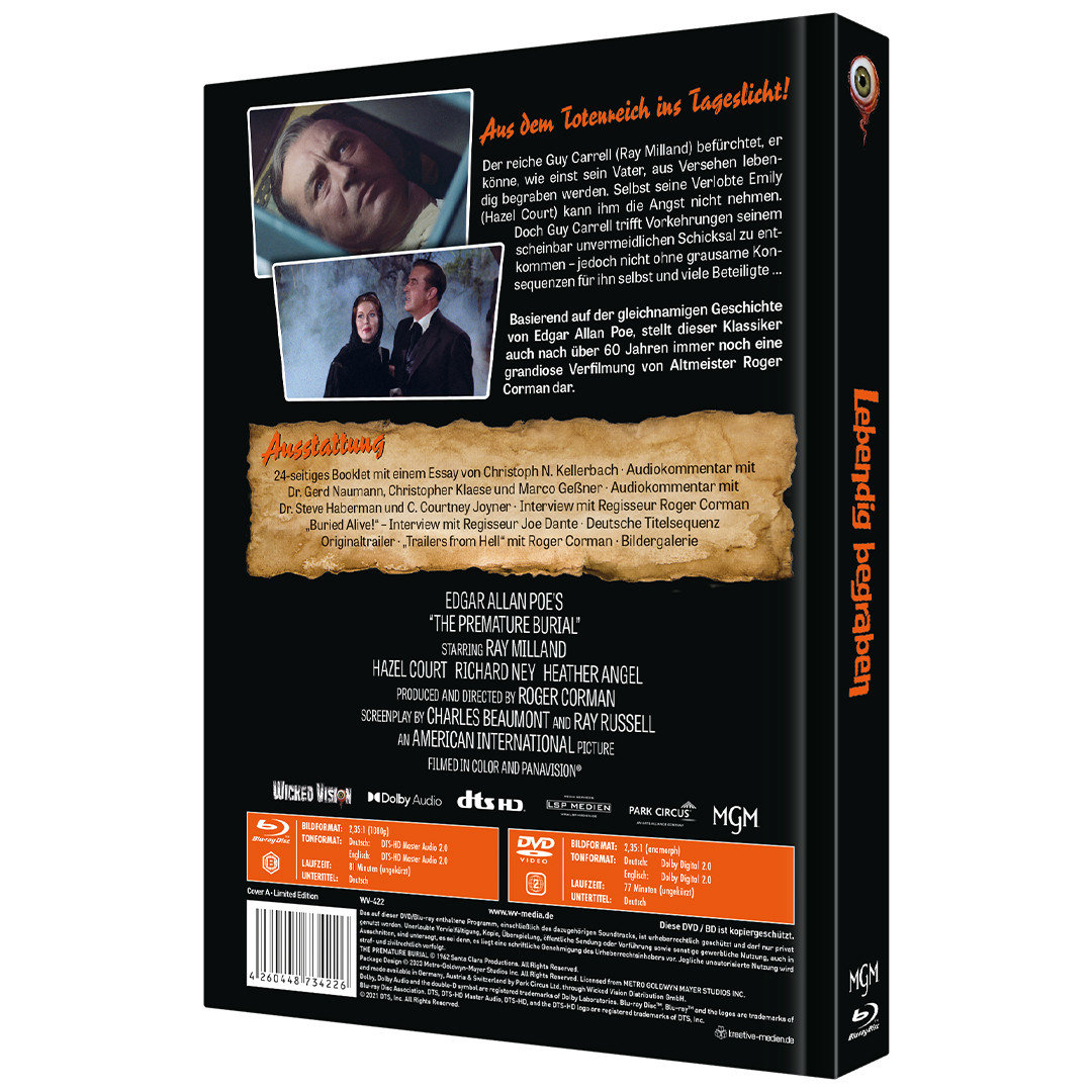 Lebendig begraben - Uncut Mediabook Edition (DVD+blu-ray) (A)