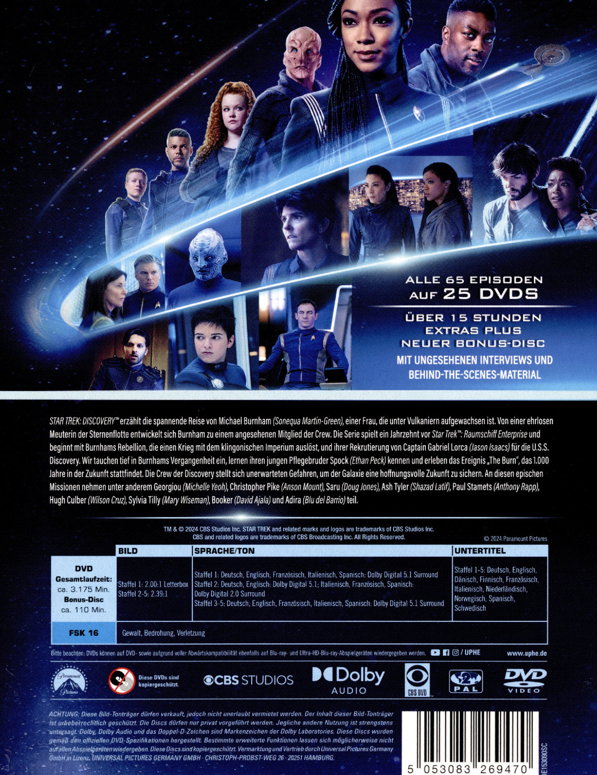 Star Trek: Discovery - Die komplette Serie  [25 DVDs]  (DVD)