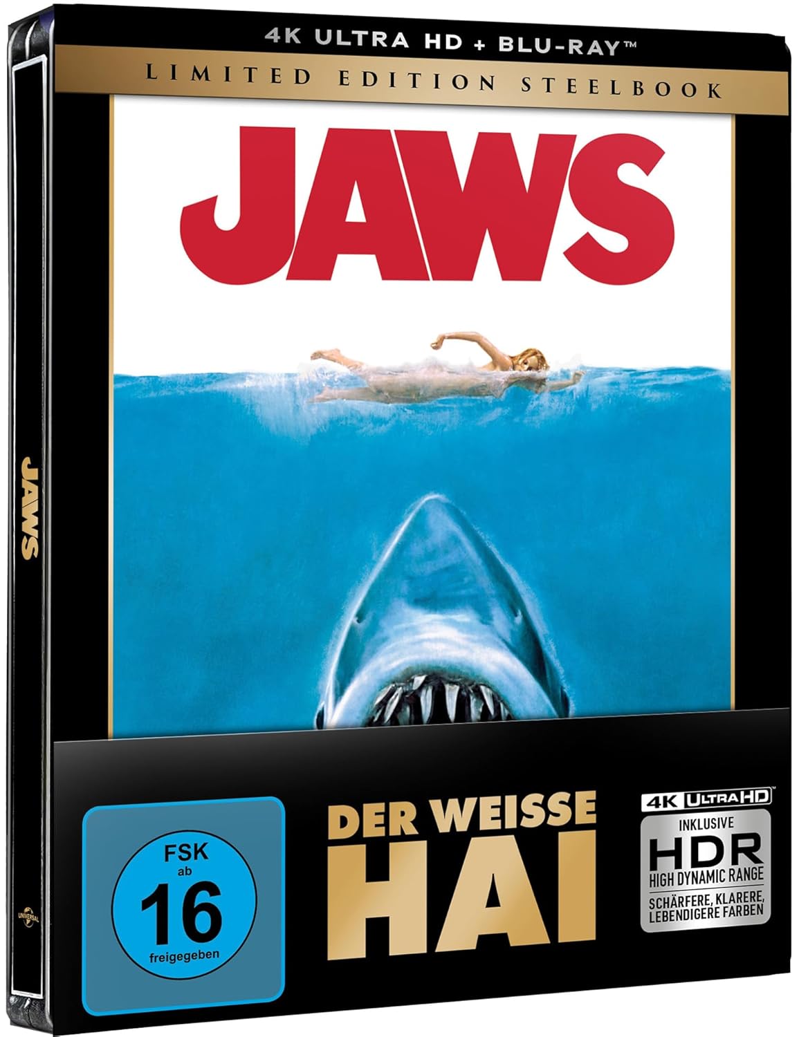 Der weiße Hai - Limited Steelbook Edition  (4K Ultra HD+blu-ray)