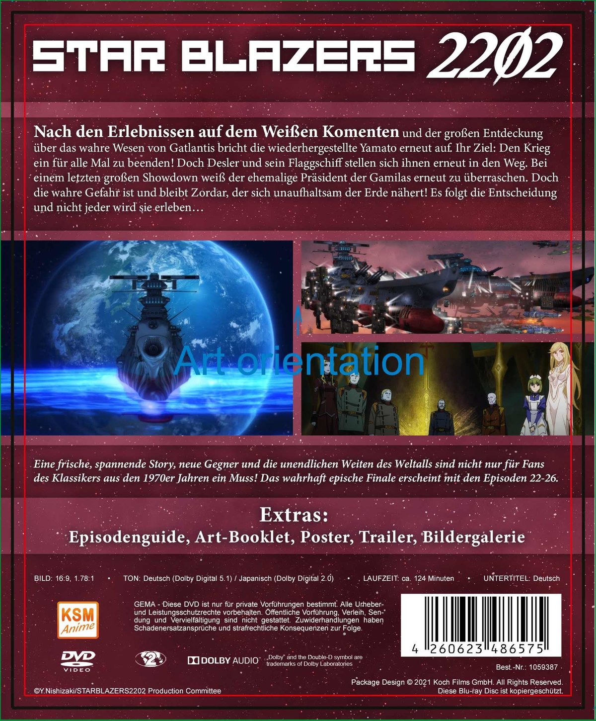 Star Blazers 2202 - Space Battleship Yamato - Vol.5 (Ep. 22-26)  (DVD)