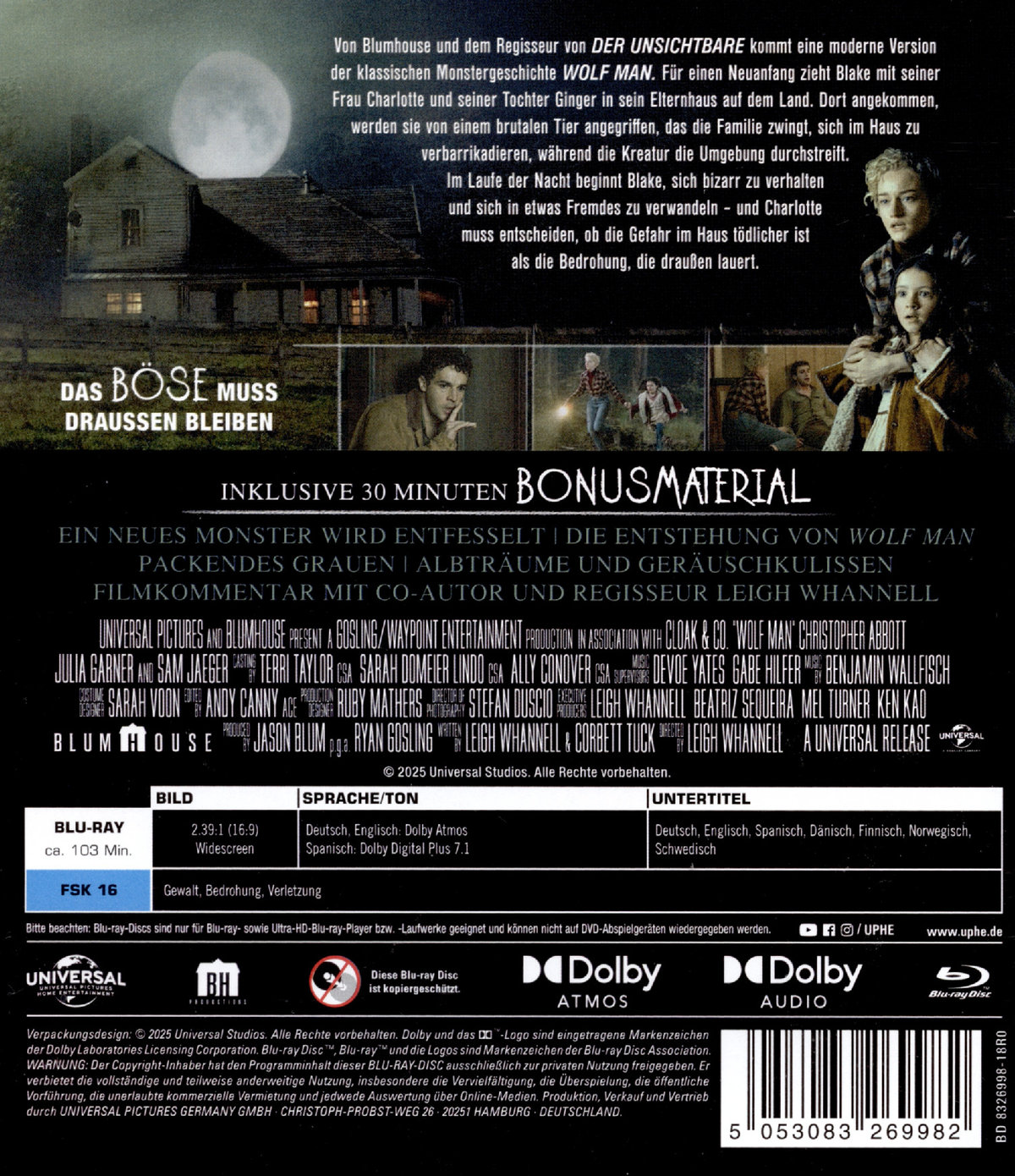 Wolf Man (2025)  (Blu-ray Disc)