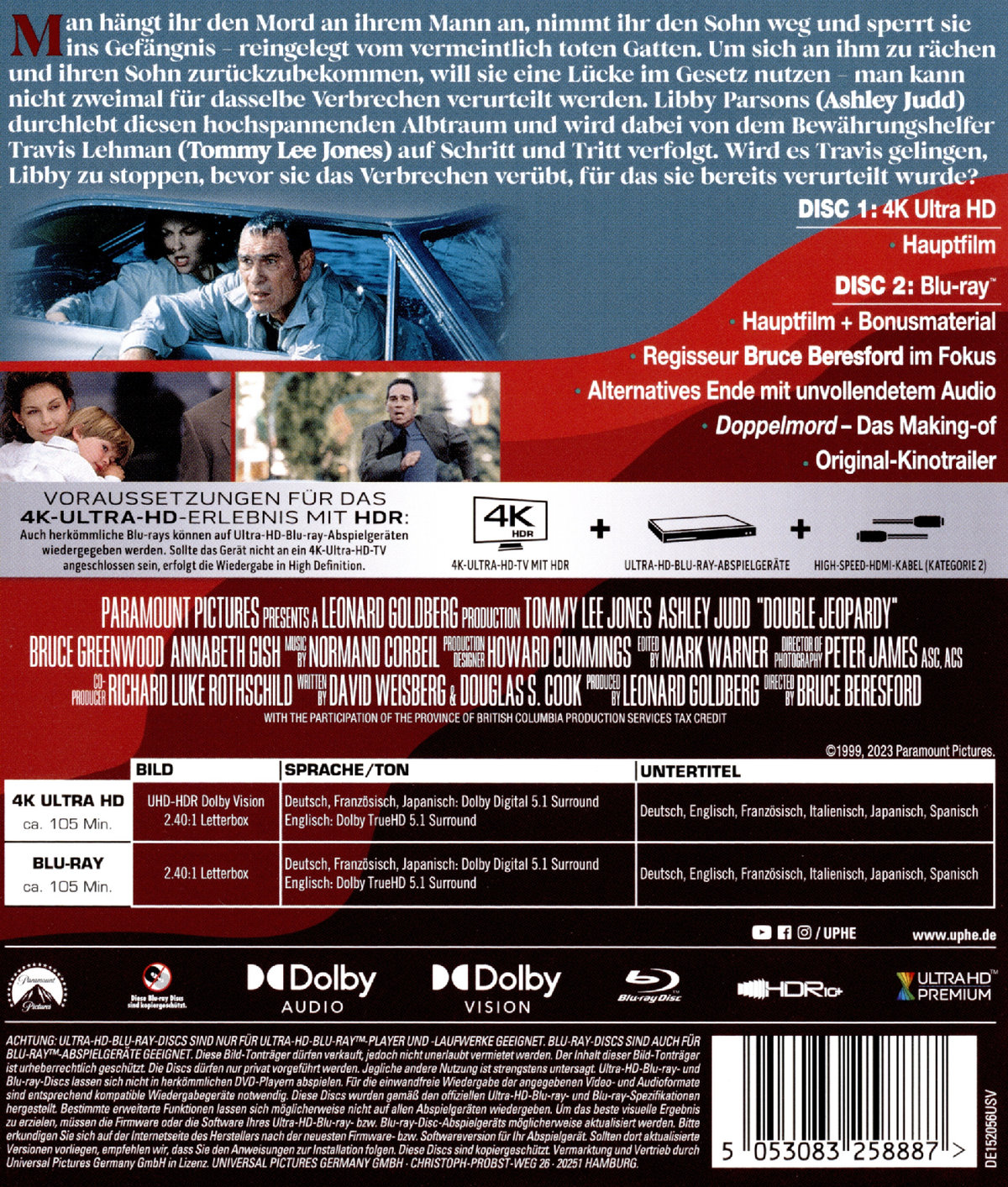 Doppelmord  (4K Ultra HD) (+ Blu-ray)  (Blu-ray 4K Ultra HD)