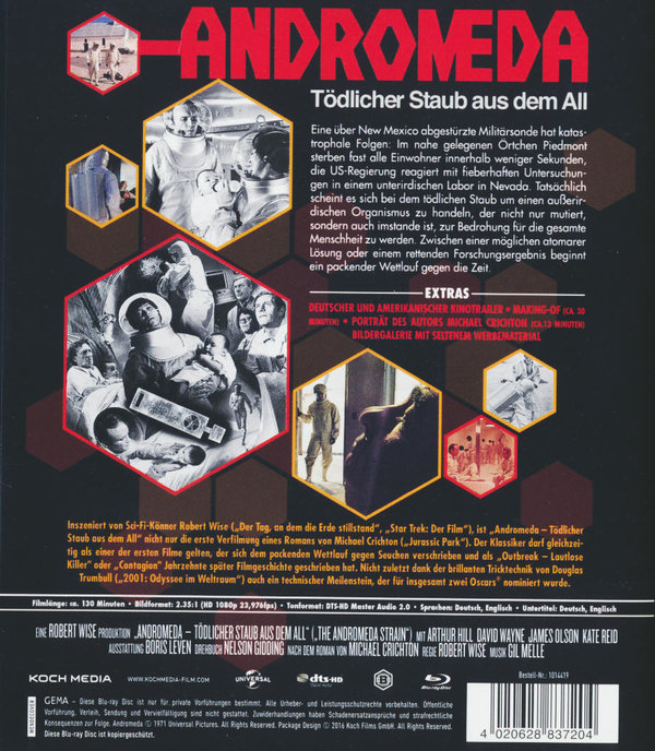 Andromeda - Tödlicher Staub aus dem All  (Blu-ray Disc)
