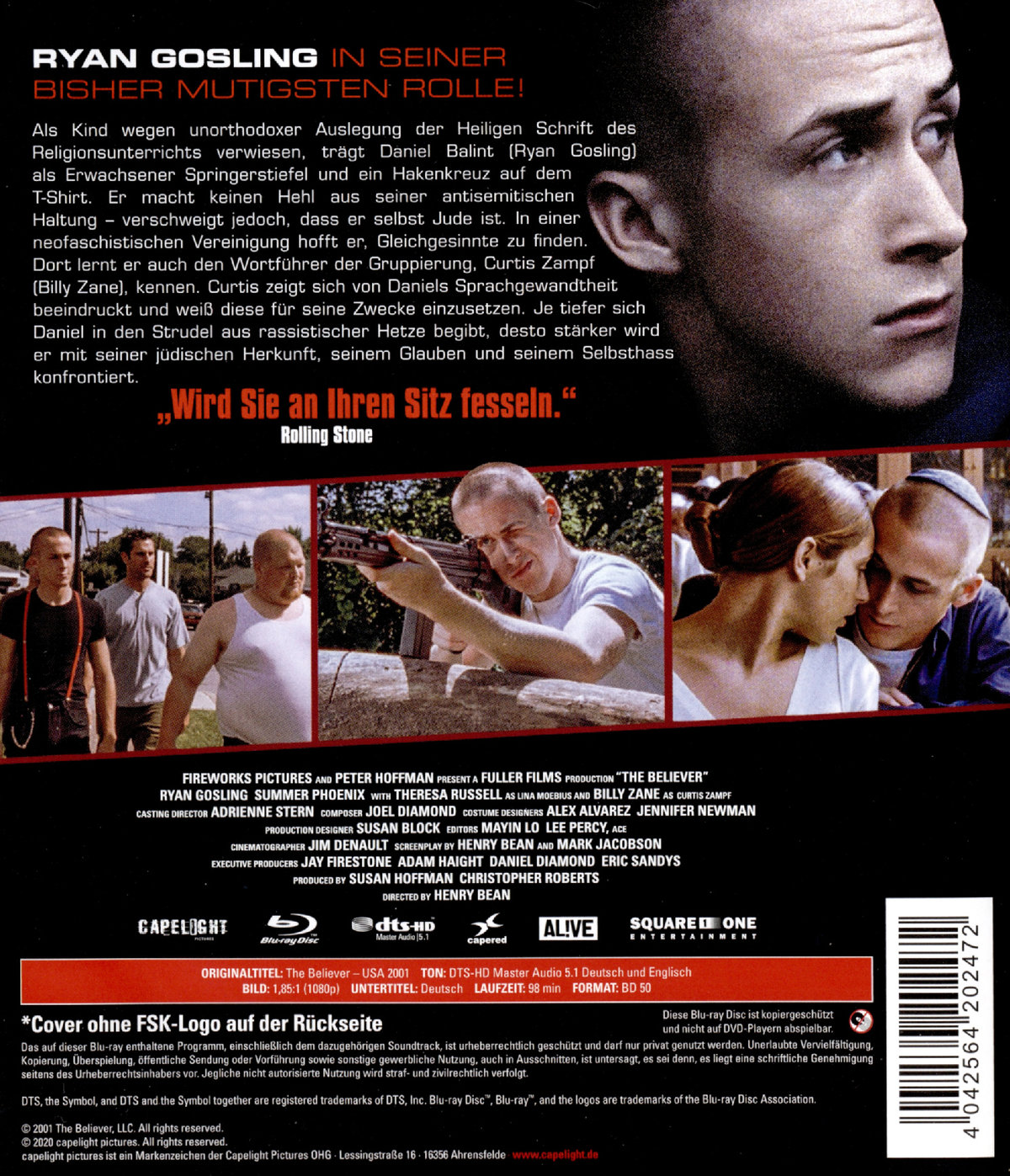 Believer, The - Inside A Skinhead - Uncut Edition (blu-ray)