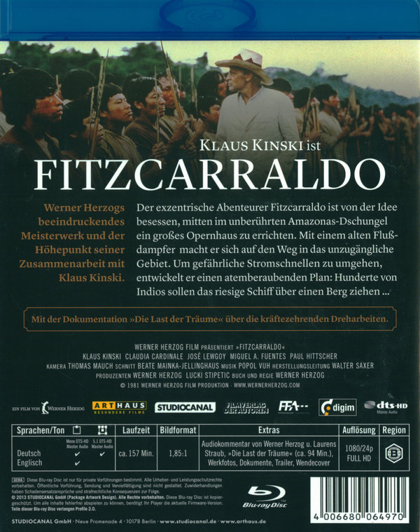 Fitzcarraldo (blu-ray)