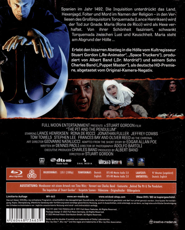 Pit and the Pendulum, The - Uncut Edition (blu-ray) 