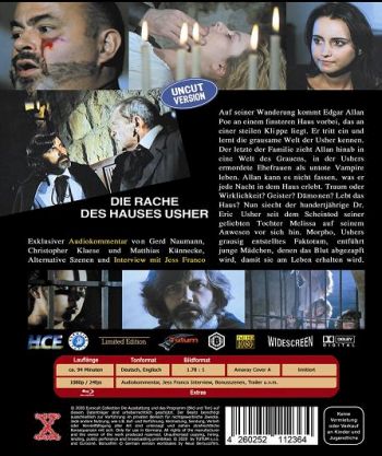 Rache des Hauses Usher, Die - Uncut Edition (blu-ray)