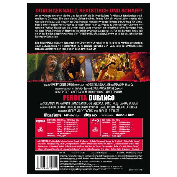 Perdita Durango - Uncut Mediabook Edition  (4K Ultra HD+blu-ray) Perdita Durango - Uncut Mediabook Edition  (4K Ultra HD+blu-ray)