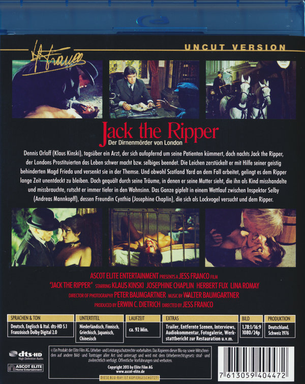 Jack the Ripper - Der Dirnenmörder von London (blu-ray)